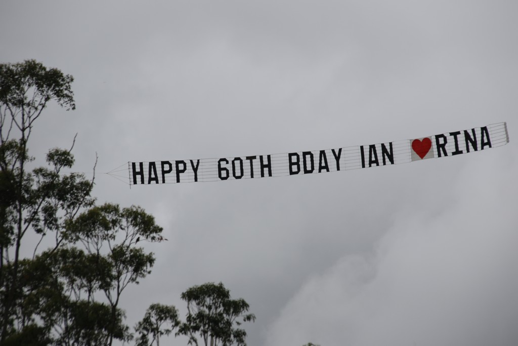 Sky Banner for Ian's Birthday