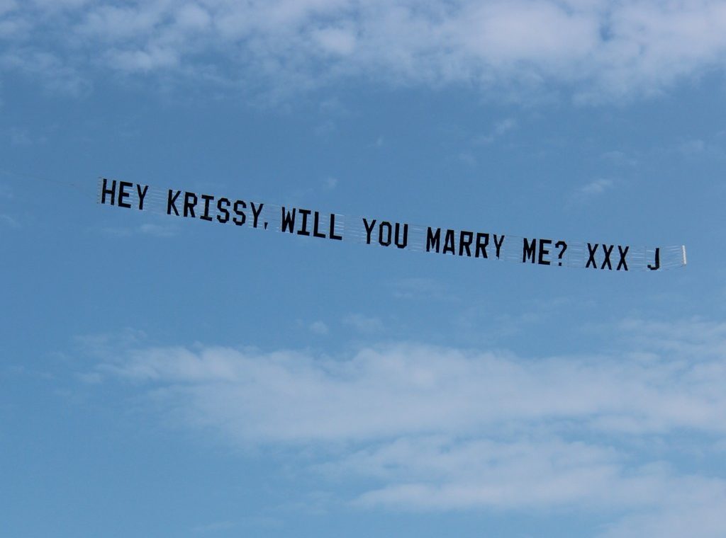 Marry me xxx, written across the sky